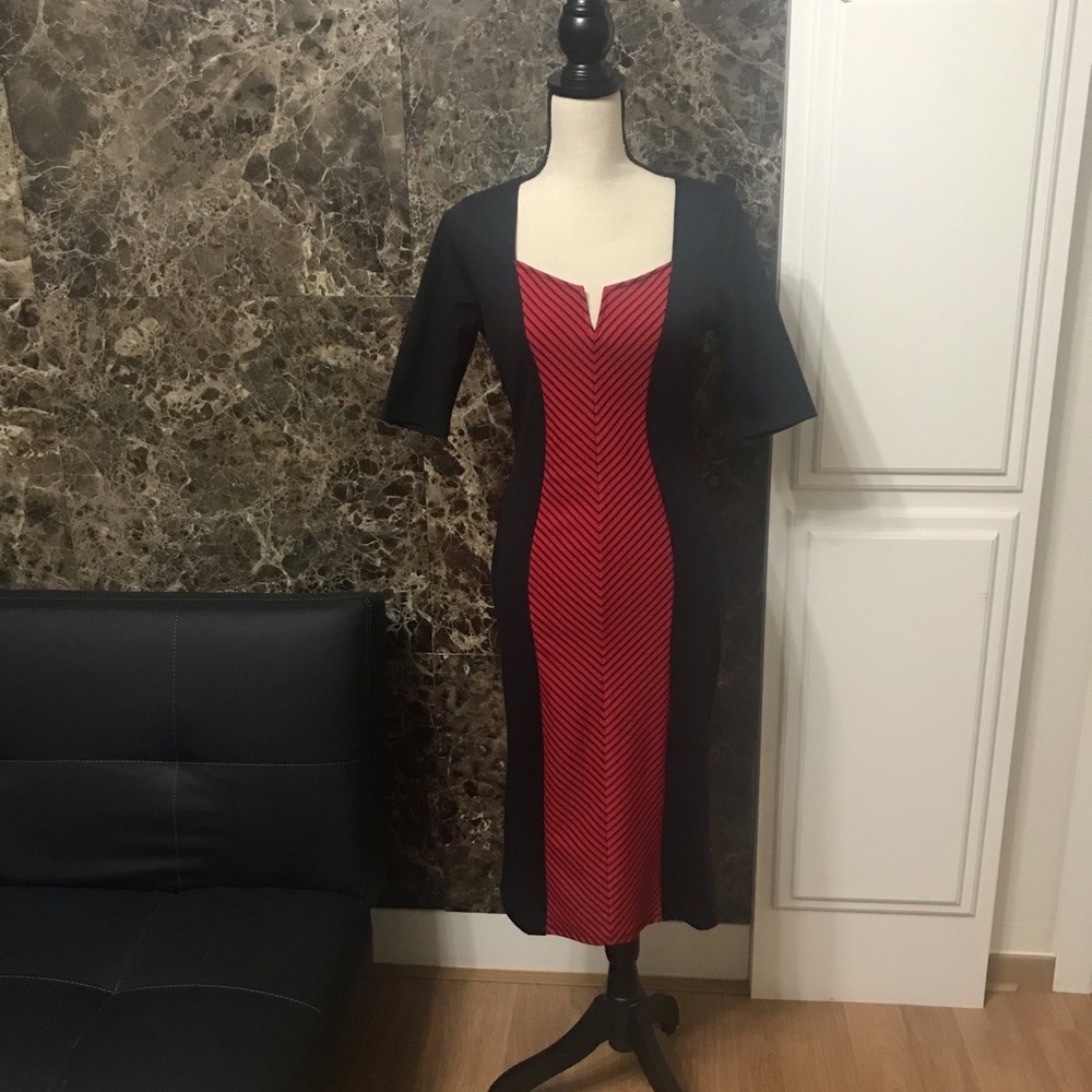 Almost Famous Black and Red Dress